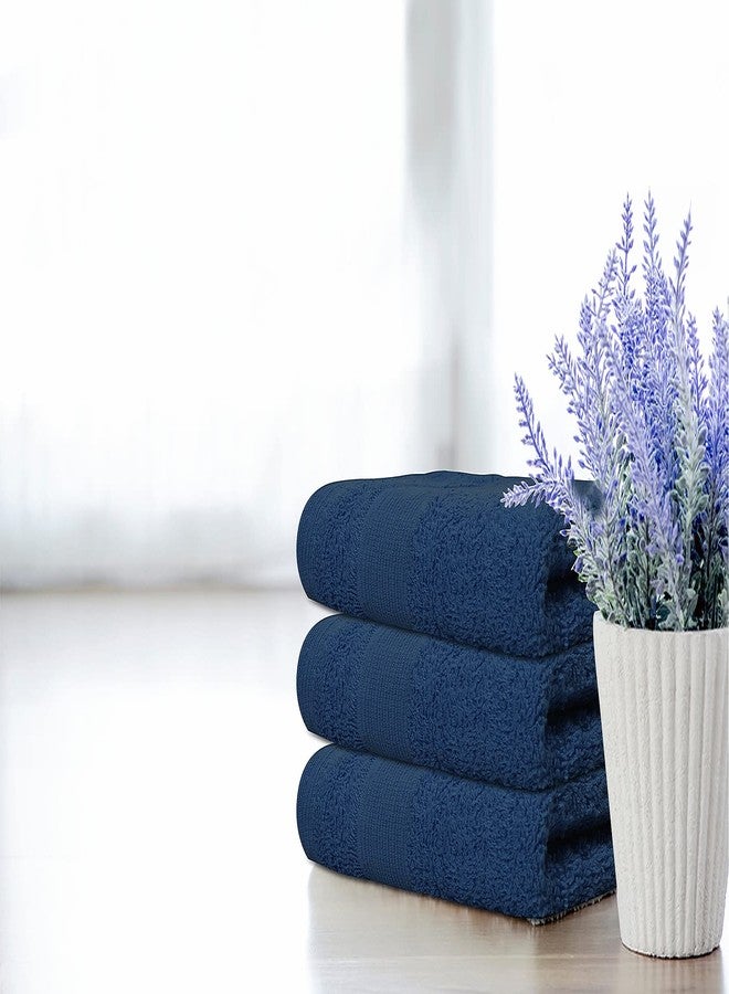 Softolle Premium Wash Cloths Pack of 12 (13" x 13") 100% Ring Spun Cotton | Luxury Washcloths | Ultra Soft Face Towels | Highly Absorbent Wash Cloths for face (Navy Blue) - Image 3